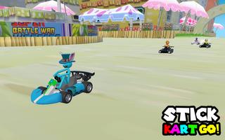 Stick Kart Go! Ultimate Racing Fast & Furry Beach ภาพหน้าจอ 2