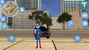 Captain Stickman Rope Hero Newyork Gangster Crime تصوير الشاشة 1
