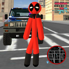 Super Hero Pool Stickman Rope Hero Gangstar Crime أيقونة