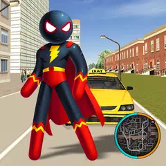 Superhero Stickman Rope Hero Gangstar Crime Mafia APK 下載