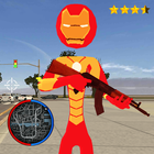 Stickman Iron Boy  Rope Hero Gangstar Crime أيقونة