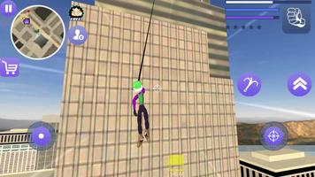 Joker Stickman Rope Hero Gnagster Crime screenshot 2