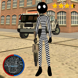 Jailbreak Stickman Rope Hero Crime icône