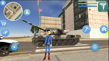 Stickman Superboy Rope Hero Vegas Crime پوسٹر