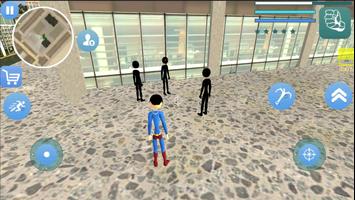 Stickman Superboy Rope Hero Vegas Crime syot layar 1