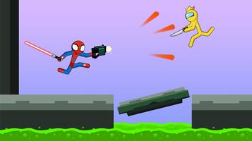 Spider Stickman Fight 2: Guerrier Stickman suprême Affiche