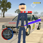 Police Stickman Rope Hero Gangstar Crime icône