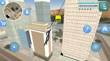 Police Stickman Rope Hero Gangstar Crime تصوير الشاشة 3