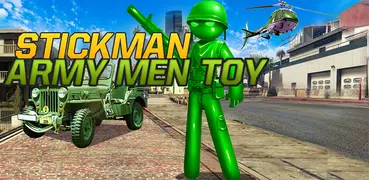 Army Men Toy Stickman Rope Her
