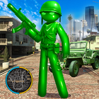 Army Men Toy Stickman Rope Her-icoon