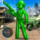 Army Men Toy Stickman Rope Her আইকন