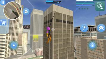 Super Thanos Stickman Rope Hero Gangstar Crime Screenshot 1