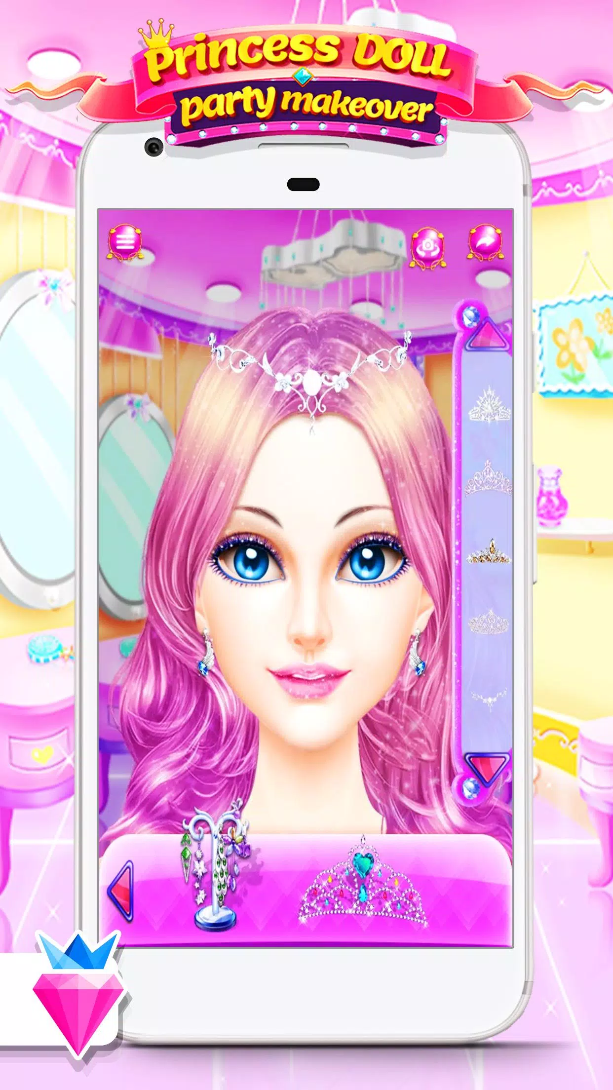 Princess Beauty Salon Makeover Dress Up For Girls para Android - Download