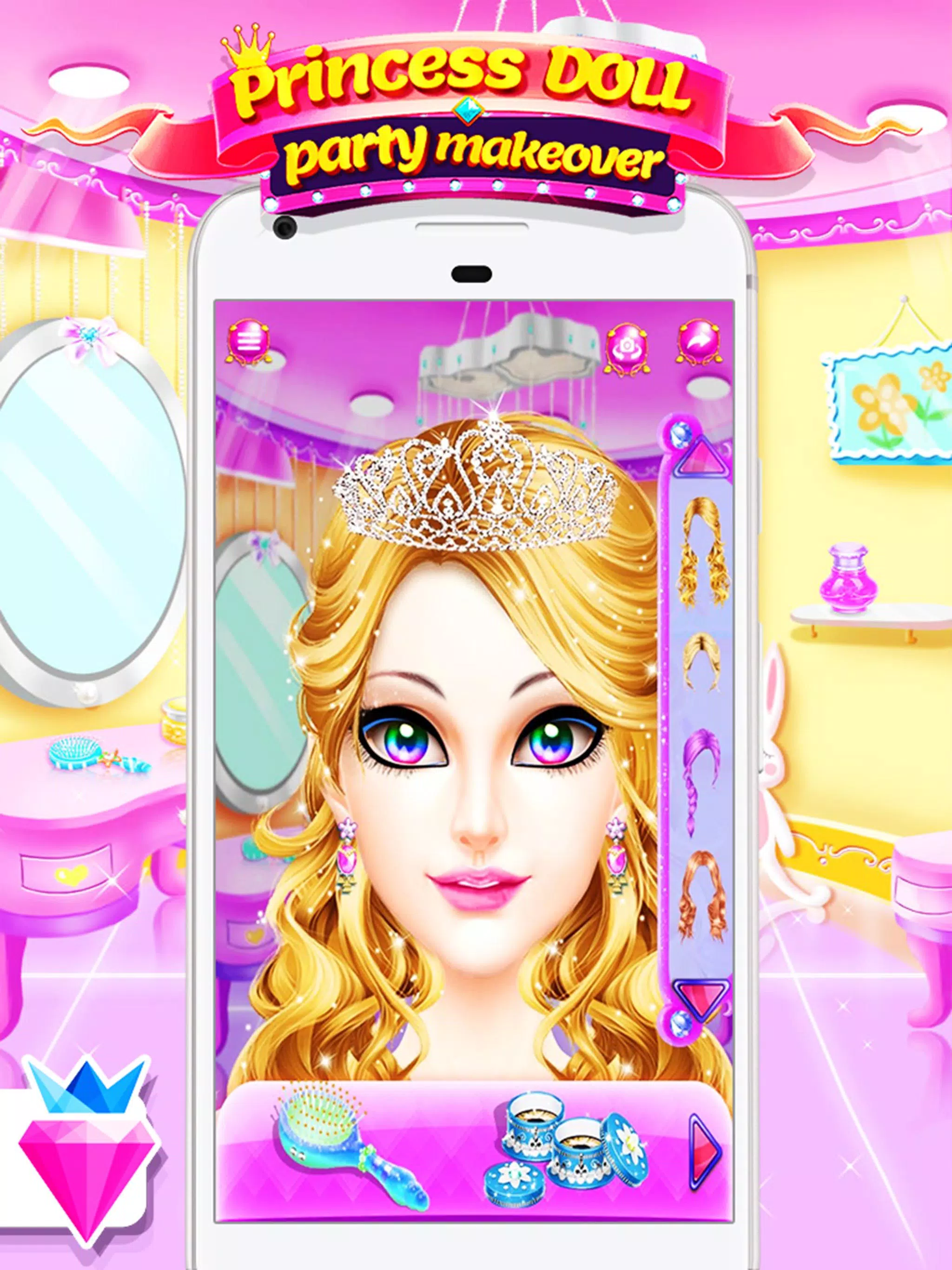 Princess Beauty Salon Makeover Dress Up For Girls para Android