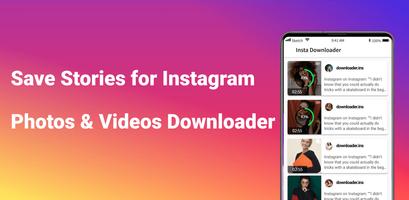 Video Downloader, Story Saver Cartaz