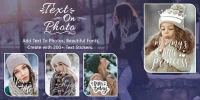 Text on Photo - TextArt - Add Text Photo Editor poster