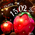 Strawberry Choco LiveWallpaper icône