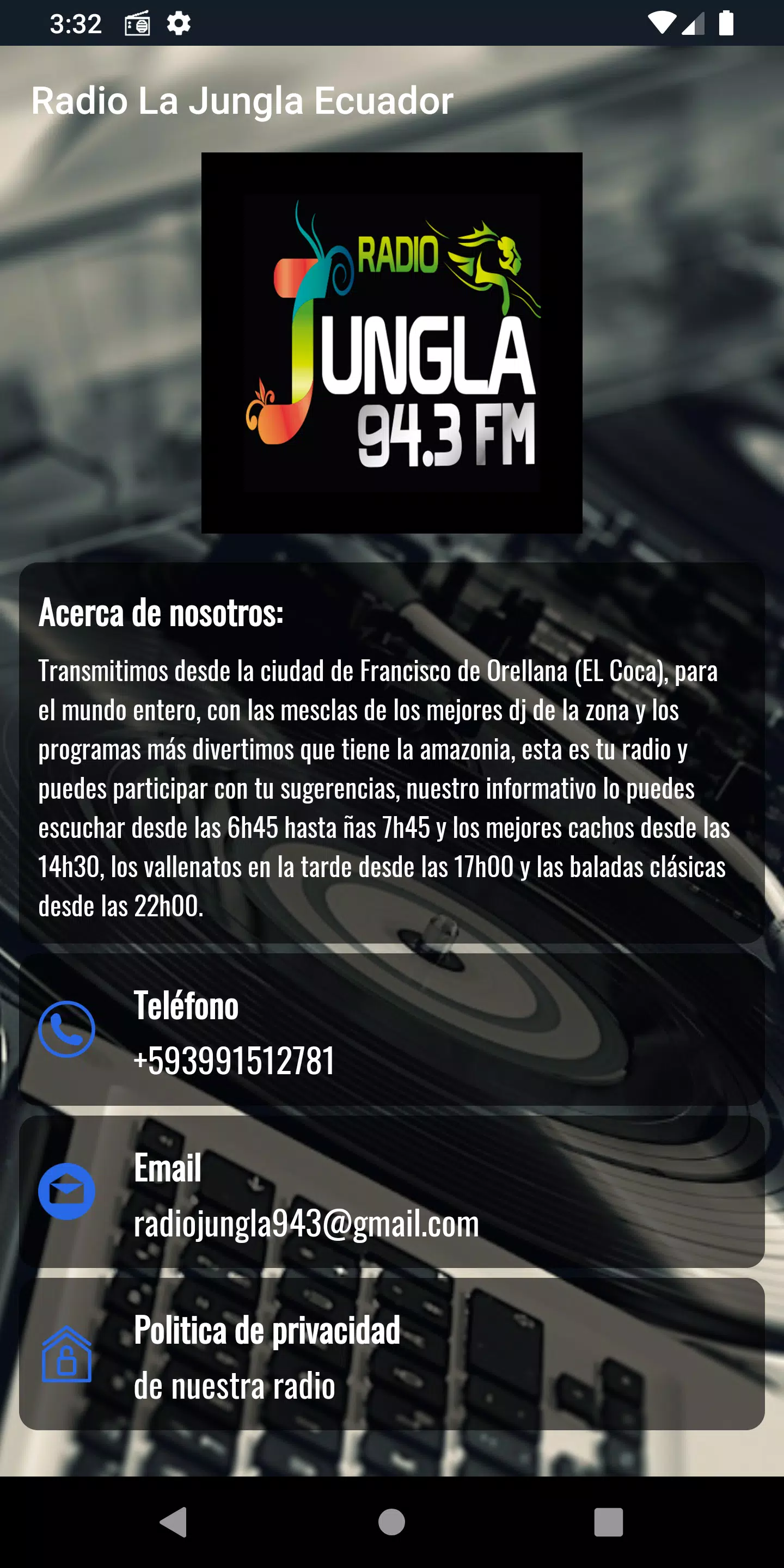Descarga de APK de Radio La Jungla Ecuador para Android