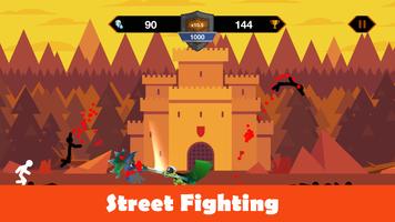 Stickman Fight - Warrior Street Fighting الملصق
