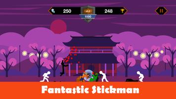 Stickman Fight - Warrior Street Fighting تصوير الشاشة 1