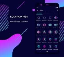 Lolapop 1985 Iconpack imagem de tela 2