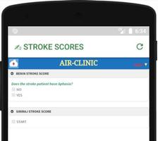 STROKE SCORES (Benin, Siriraj, NIHSS) - AIR-CLINIC Plakat