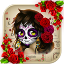 Mexican Sugar Skull Mask Keyboard APK