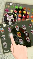 Mexican Sugar Skull Mask Keyboard capture d'écran 2