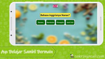 Game anak anak - Edukasi Buah imagem de tela 1