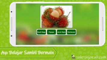 Game anak anak - Edukasi Buah imagem de tela 3