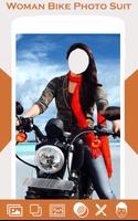 Woman Bike Photo Suit imagem de tela 1