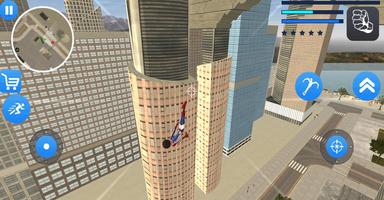 برنامه‌نما SuperMeen Stickman Rope Hero - Super Simulator Man عکس از صفحه