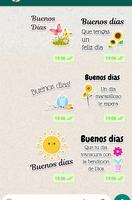 Stickers de Buenos Días captura de pantalla 1