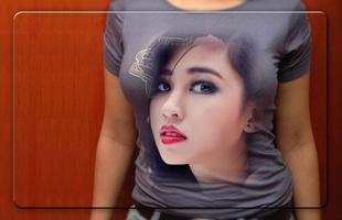 Girl T-Shirt Photo Frames Affiche