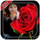 Red Rose Photo Frames آئیکن