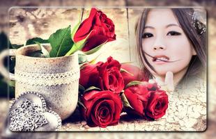 Red Rose Photo Frames syot layar 3