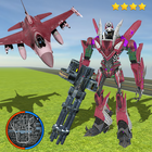 Super Aircraft Robot Transform Jet Robot Shooting أيقونة