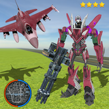 Super Aircraft Robot Transform Jet Robot Shooting أيقونة