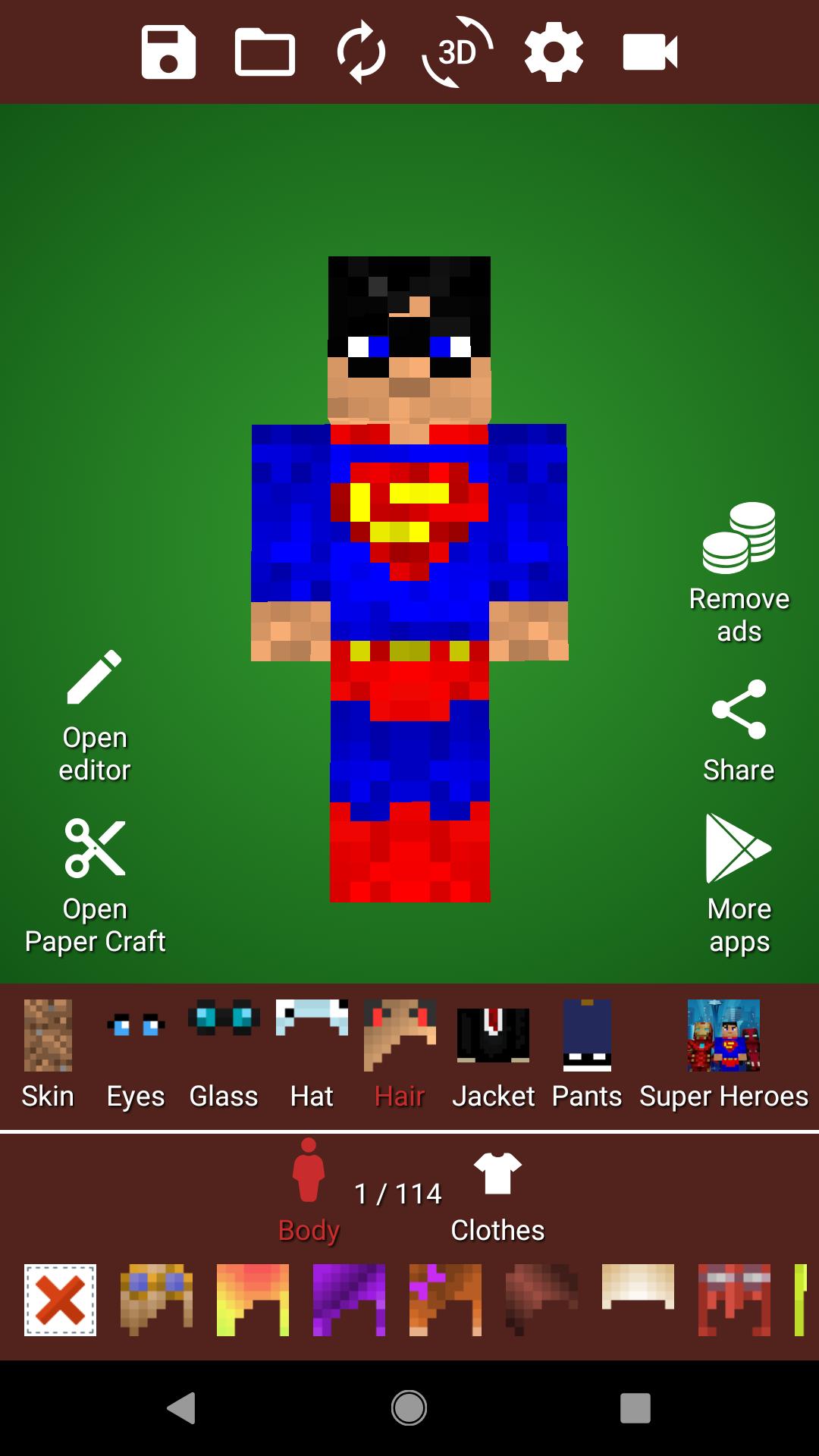 android icin minecraft 3d icin dolap apk yi indir