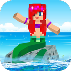 Mermaid skins for Minecraft 3D biểu tượng