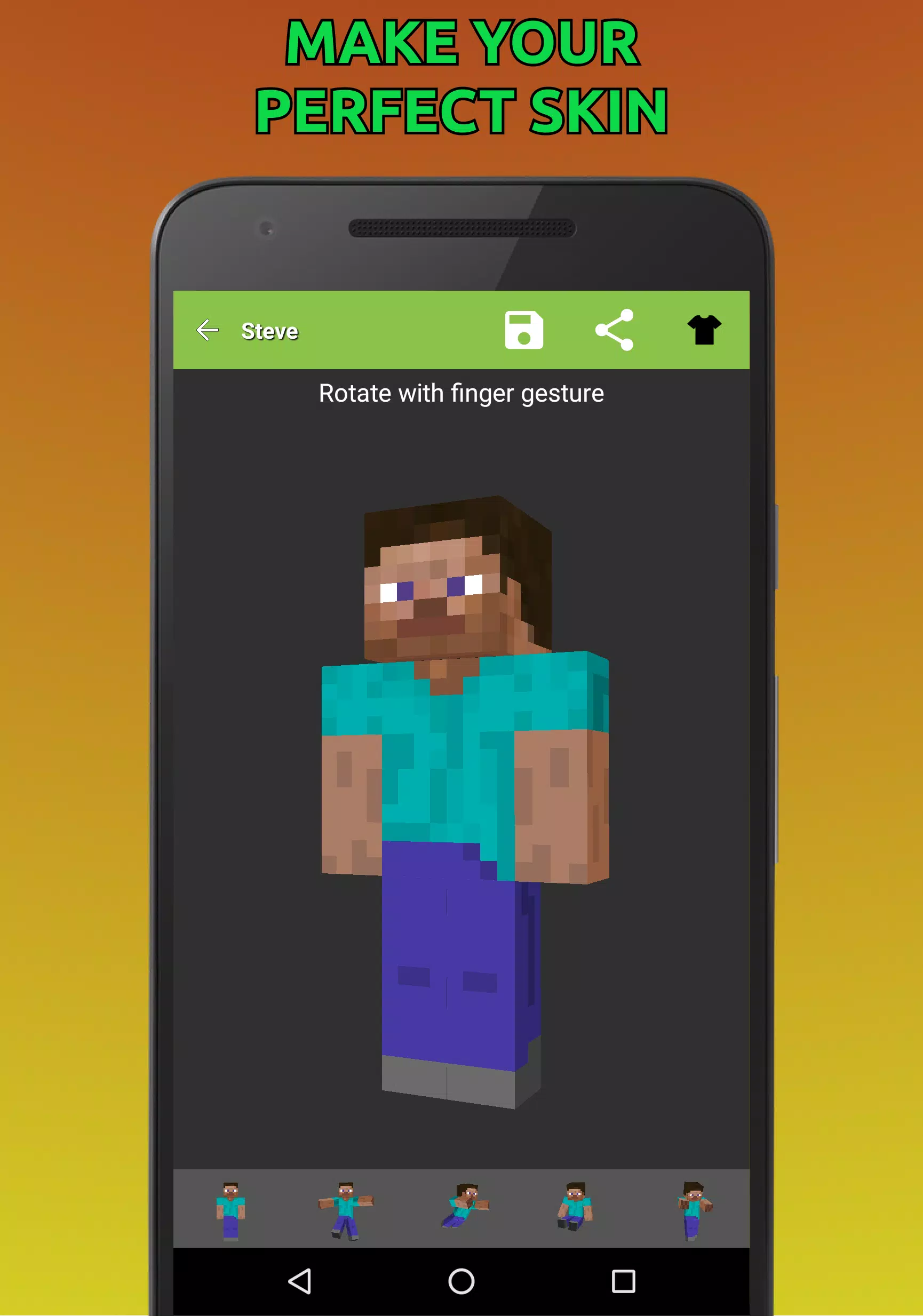 Android 用の Minecraftのスキンエディタ Apk をダウンロード