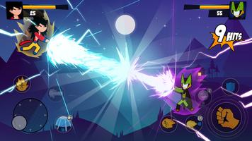 Stickman Dragon Fight - Super Warriors ภาพหน้าจอ 1