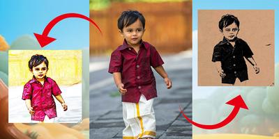 AI Cartoon Photo Maker Sabaku الملصق