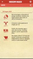 1 Schermata Oroscopo Magico