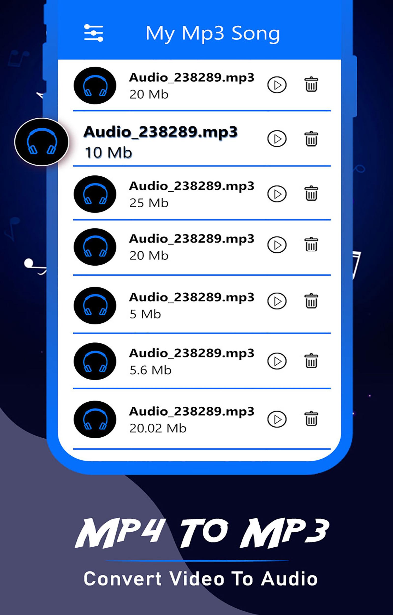 MP4 в Mp3 Конвертировать видео в аудио для Андроид - скачать APK