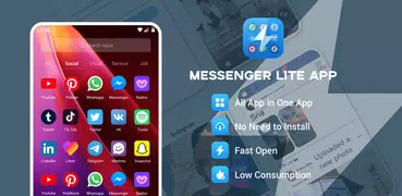 Messenger Lite, Tik Lite, Whats Lite App