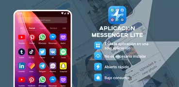 Aplicación Messenger Lite