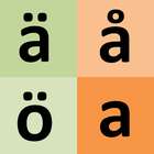 Swedish alphabet for students icon