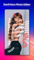 Devil Horn Photo Editor | Neon Horns Devil الملصق