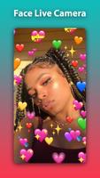 Face live camera photo filters emojis stickers تصوير الشاشة 1